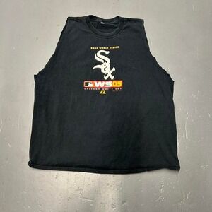 Vintage 2005 Chicago white Sox World Series champions graphic cutoff tshirt